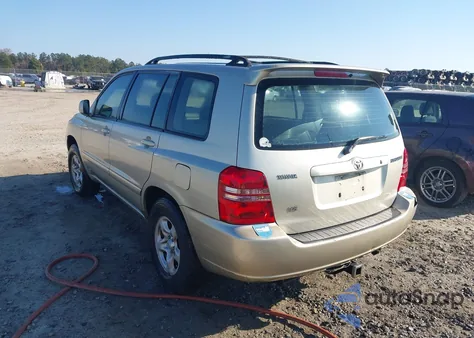 2002 Toyota Highlander V6 z USA, uszkodzony, nr VIN JTEGF21A320031418